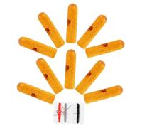 LIGIGWASH 10 Pcs Wooden Umbrella Tail Beads Folding Rain Umbrella Accessories for Sun Protection Repair and Replacement Parts