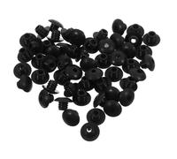LIGIGWASH 100pcs Peg Hook Locks for Peg Board Hooks Firm Locking Rubber Pegboard Accessories Fit Stoppers for Easy to Install Black