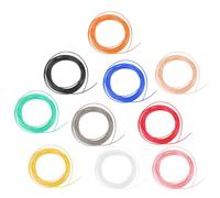LIGIGWASH 10Pcs 1.75mm PLA 3D Printing Pen Filament Refills, 5M Random Color Printer Filament Suitable for 3D Printing Materials and Fused Deposition Modeling Printers Random Color