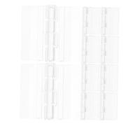 LIGIGWASH 10pcs Acrylic Hinges Small Transparent Cabinet Door Hinges for Boxes Tables Glass Connections Easy Installation Secure Fit Multifunctional