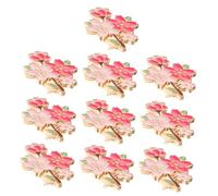LIGIGWASH 10pcs Cherry Blossom Badge Brooches Durable Floral Pins for Women Clothing Decoration Cute Petal Brooches for Spring Accessories