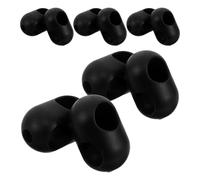 LIGIGWASH 10pcs Climbing Net Buckle Set with Strong Grip and Knot Shift Prevention, Black Pp Rope Connector for Playhouses and Early Education Centres, Sturdy Outdoor Climbing Net Accessory