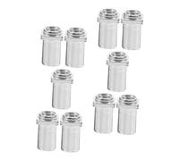 LIGIGWASH 10pcs Iron Drum Swivel Nuts for Floor Tom Lug Replacement Spare Parts for Snare Drum Accessories