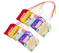 LIGIGWASH 10pcs Japanese Omamori Amulets Hanging Sachets for Luck Blessing Health Fortune Wealth Success Traditional Lucky Charms with Lanyard for Bags Wallets Pockets