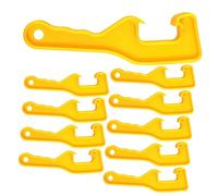 LIGIGWASH 10pcs Multi-Functional Paint Bucket Lid Openers Wrench Tool for Easy Removal of Paint Jars and Tins Portable and Easy to Use for Home and Garage