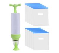 LIGIGWASH 10pcs Printer Filament Vacuum Storage Bags with Manual Air Pump Compression Drying Bag for Abs Pla Petg Supplies Moisture Protection and Space Saving Organizer