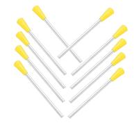 LIGIGWASH 10pcs Professional Triangle Iron Mallets Percussion Sticks Set with Plastic and Metal Material for Fuller Sound and Protecting the Instrument for Educational and Music Use