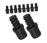LIGIGWASH 10pcs Self-locking Toilet Brush Head Connectors Threaded Handle Adapter Replacement for Bathroom Cleaning Compatible with Various Brush Models Secure Screw Attachment