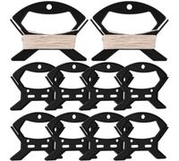 LIGIGWASH 10pcs Small Cord Winder for Cable Management Plastic Line Organizer Reels for Charging Cables String Lights Fishing Line Storage Portable and Sturdy Wraps for Home and Office Use
