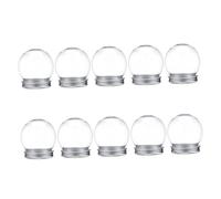 LIGIGWASH 10pcs Snowball Candy Bottle Snow Globe Containers Snow Globes for Christmas Table Decoration for Crafts DIY The Pet Transparent
