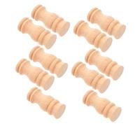 LIGIGWASH 10pcs Unfinished Wood Balusters for Staircase and Fireplace Roman Column Support Decorative Spindles for Vintage Home Decor Bridge Pillars for Interior Crafts and Banister