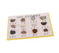 LIGIGWASH 12 pcs Mineral Rock Specimen for Geology Classroom Laboratory with Visible Texture Portable Collection for Teaching Geological Formations and Field Testing