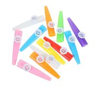 LIGIGWASH 12Pcs Kazoo Musical Instruments Lightweight Abs Mouth Percussion for Boy Girl Party Play with Guitar Ukulele Accompaniment Random Color