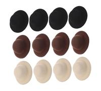 LIGIGWASH 12pcs Mini Top Hat Hair Clips for Decoration Lightweight Doll Hat Accessories in Black Beige Secure and Comfortable Barrettes for Everyday Wear and Special Occasions