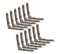 LIGIGWASH 12pcs Zinc Alloy Furniture Hinges Heavy Duty Silent Support for Wooden Jewelry Boxes Cabinet Doors Hinges with Elegant Discreet Design for Home Decor