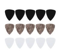 LIGIGWASH 15Pcs Felt Ukulele Guitar Picks Replacement Plectrums for Acoustic Guitar Finger-friendly Felt Picks for Beginners and Players Multi-color Assortment