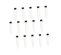 LIGIGWASH 15pcs Glass Laboratory Centrifuge Tubes with Screw Lids Precision Graduated Vented and Sealed Test Tubes for Biochemistry and Molecular Biology Experiments
