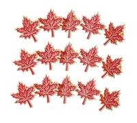 LIGIGWASH 15PCS Maple Leaf Lapel Pins Metal Drip Oil Brooches Secure Canadian Souvenirs for Canada Day Thanksgiving Autumn Accessories for Women and Men Clothing and Bags