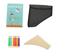 LIGIGWASH 18-pan C Key Pan Flute Musical Instrument for Beginners, Portable Cream 18-tube Panpipe for Educational Use and Performance in Folk and World Music