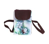 LIGIGWASH 1pc Crossbody Phone Bag Ethnic Style Printed Small Canvas Wallet for Women for Mobile Phones Keys and Birthday Holiday