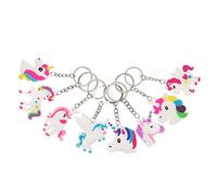 LIGIGWASH 1set Unicorn Keychains Cartoon Key Ring Ornaments for Bags Easy to Hold Adults Fun Decorative Accessories with Unique Design 24pcs
