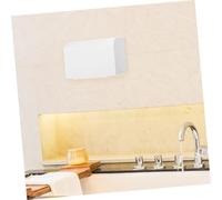 LIGIGWASH 2 Pcs Adhesive Electrical Outlet Box Cover for Bathroom Wall Switch Socket Protector Plastic Gang Box Extender Easy No Drill Installation White