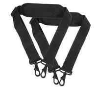 LIGIGWASH 2 Pcs Black Instrument Straps Adjustable Shoulder Belts for Violin Guitar Erhu Pipa Snare Drum Clarinet Saxophone Cases Multi-function Replacement Carrying Straps for Bags and
