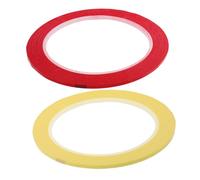 LIGIGWASH 2 Rolls Violin Cello Fingerboard Guide Tape Red Yellow Adhesive Stickers for Beginners Precise Finger Position Markers Easy Peel and Stick for Learning
