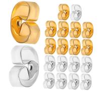 LIGIGWASH 20 Pcs Alloy Earring Back Replacement with Secure Butterfly Ear Locks for Women and Lightweight Fit Standard Earrings for Repair and Jewelry Making