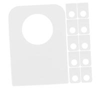 LIGIGWASH 200pcs Hanging Display Tabs Self-Adhesive Hanging Tabs Transparent Retail Store Supplies Clear Self Adhesive Retail Store Essentials White PVC