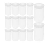 LIGIGWASH 200pcs Plastic Film Canisters with Lids, Fish Hook Organizer and Small Accessories Storage Case for Beads, Keys, Coins, and Art Supplies