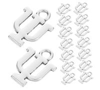 LIGIGWASH 20pcs Alloy Psi Symbol Pendants for DIY Jewelry Making Durable Psychology Letter Charms with Smooth Finish Creative Craft Accessories for Necklaces Bracelets Keychains