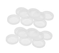 LIGIGWASH 20pcs Transparent Silicone Button Switch Cover Push Button Protective Cap Dustproof Emergency Stop Protection for Light Board Easy Install Heat Resistant