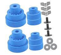 LIGIGWASH 21pcs Drum Set Eva Cotton Non-slip Pads Kit Cymbal Accessories Blue Drum Cymbals Supplies Suitable for Acoustic and Electric