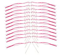 LIGIGWASH 25pcs Lace Ribbon Wedding Wands with Streamers Lightweight Fabric and Wood Fairy Stick Decorations for Bridal Shower Shower Photo Booth Props and Outdoor Party Celebrations