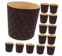 LIGIGWASH 25pcs Panettone Cake Paper Liners Corrugated Muffin Cups Baking Paper for Home Bakers and Bakeries for Muffins Cakes Party Baking Elegant Presentation