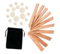 LIGIGWASH 27pcs Clarinet Neck Joint Cork and Woodwind Instrument Pads Repair Kit Assorted Color Clarinet Accessories for Easy Installation and Uniform Pressure Maintenance