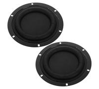 LIGIGWASH 2Pcs 6.5-Inch Round Passive Bass Radiator Rubber Diaphragm with Screws for Woofer Repair, Subwoofer Membrane Replacement Speaker Parts for DIY Audio Systems