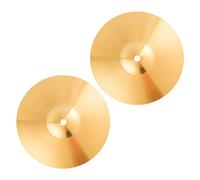 LIGIGWASH 2pcs 6-inch Brass Jazz Drum Cymbals Replacement Set Professional Drum Kit Parts for Accessories and Set Instrument