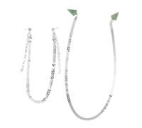 LIGIGWASH 2pcs Adjustable Face Tassel Chain Jewelry for Women Dual Purpose Earrings and Facial Decoration with Skin Friendly Material Chic Flowing Tassels for Stage Cosplay and Events