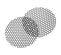 LIGIGWASH 2pcs Black Nylon Hair Dryer Rear Cover Replacement, Sturdy round Ventilation Grille End Cap with Stylish Look for Travel Use and Home Hair Care Routines