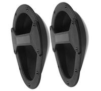 LIGIGWASH 2pcs Black Plastic Recessed Speaker Handles with Sleek Modern Design Sturdy and Stable Loudspeaker Pull Handles Replacement for Audio Speakers and Cabinets