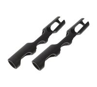 LIGIGWASH 2pcs Black Small Violin Bow Grip Corrector 1/8-1/10 Size Rubber Posture Correcting Teaching Accessory for Beginners Violin Bow Holder Grip Device