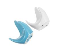 LIGIGWASH 2pcs Ceramic Ocarina Holder Stand Triangular Support for Instruments Portable Display Base for Musical Accessories Lightweight and Secure Placement for Practice and Performance