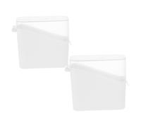 LIGIGWASH 2Pcs Cheese Slice Storage Container with Sealing Lid for Refrigerator Food Grade Holder for Butter Bacon Fruit Preservation Easy Clean Kitchen Organizer Box