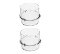 LIGIGWASH 2pcs Clear Plastic Measuring Cup with Spillproof Sealing Lid for Blender Jar Replacement Machine Accessories