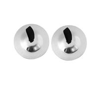 LIGIGWASH 2pcs Copper Finger Cymbals for Kids, Easy to Wear and Use Musical Percussion Instruments, Silver Colour Suitable for Musical Consciousness and Belly Dancing