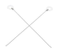 LIGIGWASH 2pcs Cymbal Sizzle Chains for Drum Kits Silver Finish Enhance Sustain and Prolong Resonance with Metal Construction Easy Installation for Jazz Crashes and Rides