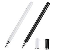 LIGIGWASH 2pcs Dual-ended Touch Screen Stylus Pen with Fine Tip Lightweight Stainless Steel and Brass for Paint and Work