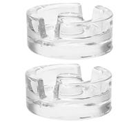 LIGIGWASH 2Pcs Glass Fermenting Jar Lids with Fermentation Weights for Wide Mouth Pickle Can Jars Reusable Multi Use Kitchen Fermentation Covers for Sauerkraut and Pickles